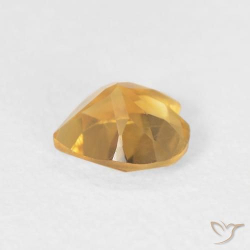 Citrine Gemstone in 5 x 5 mm (calibrated) Size for Sale, Citrine Stone in Bright Gold Color