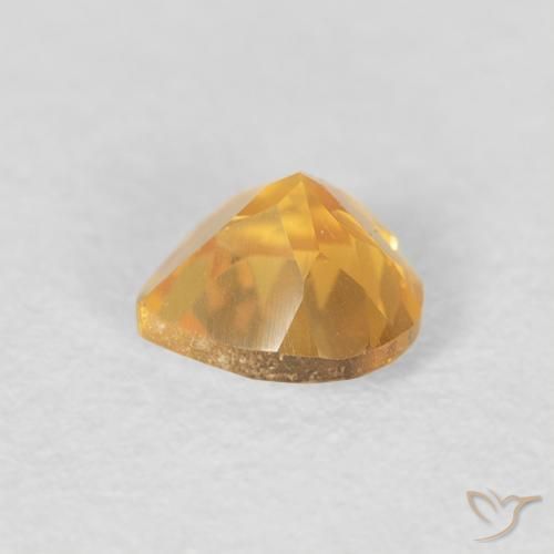 Citrine Gemstone in 5 x 5 mm (calibrated) Size for Sale, Citrine Stone in Bright Gold Color