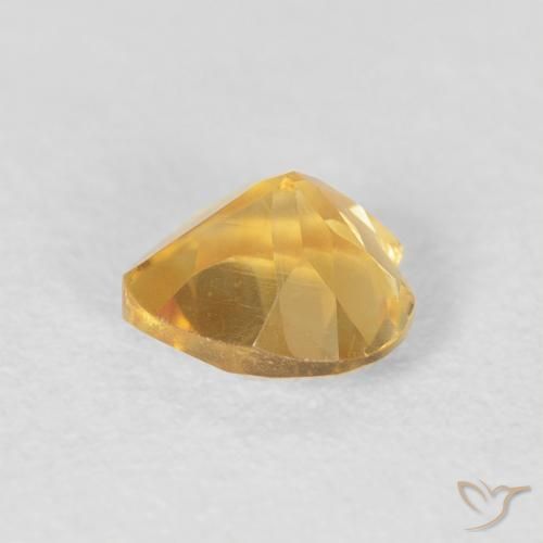 Citrine Gemstone in 6 x 6 mm (calibrated) Size for Sale, Citrine Stone in Medium Gold Color