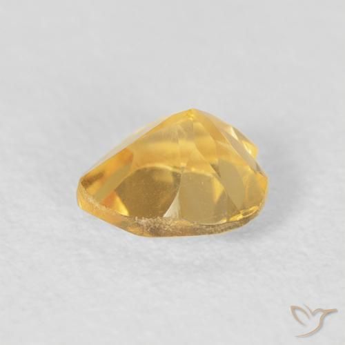 Citrine Gemstone in 6 x 6 mm (calibrated) Size for Sale, Citrine Stone in Medium Golden Color