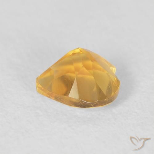 Citrine Gemstone in 6 x 6 mm (calibrated) Size for Sale, Citrine Stone in Medium Gold Color