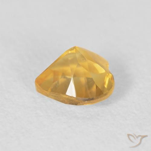 Citrine Gemstone in 6 x 6 mm (calibrated) Size for Sale, Citrine Stone in Medium Golden Color