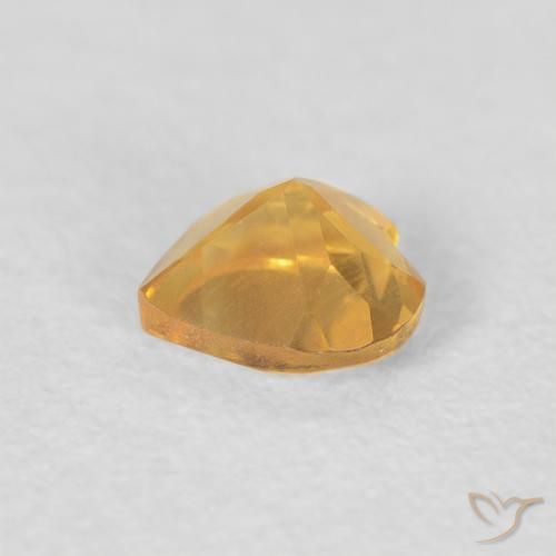 Citrine Gemstone in 5 x 5 mm (calibrated) Size for Sale, Citrine Stone in Golden Orange Color