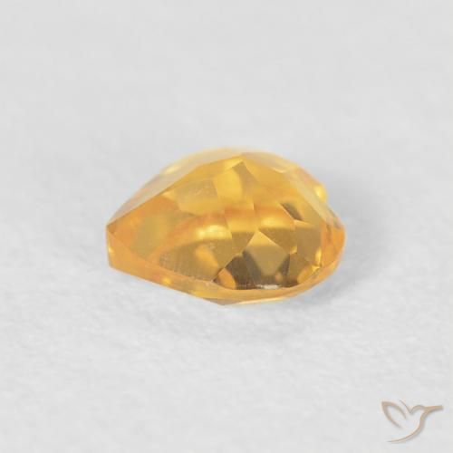 Citrine Gemstone in 5 x 5 mm (calibrated) Size for Sale, Citrine Stone in Medium Golden Color