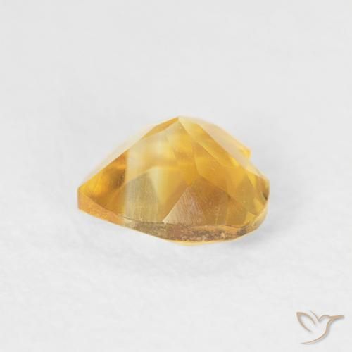 Citrine Gemstone in 5 x 5 mm (calibrated) Size for Sale, Citrine Stone in Medium Gold Color