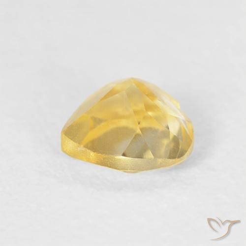 Citrine Gemstone in 5 x 5 mm (calibrated) Size for Sale, Citrine Stone in Bright Gold Color
