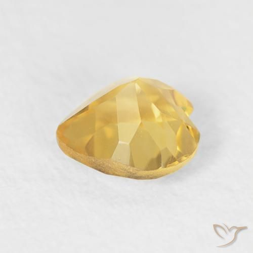 Citrine Gemstone in 5.4 x 5.2 mm Size for Sale, Citrine Stone in Bright Gold Color