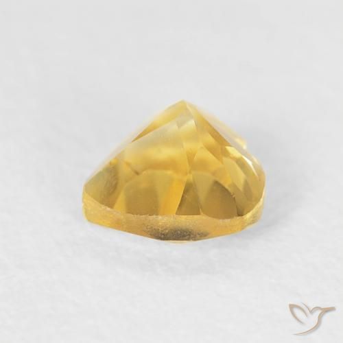 Citrine Gemstone in 5 x 5 mm (calibrated) Size for Sale, Citrine Stone in Bright Gold Color
