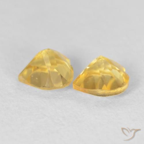 Citrine Gemstones in 5 x 5 mm (calibrated) Size for Sale, Citrine Stones in Golden Color