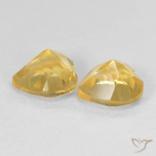 Citrine Gemstones in 6 x 6 mm (calibrated) Size for Sale, Citrine Stones in Golden Orange Color