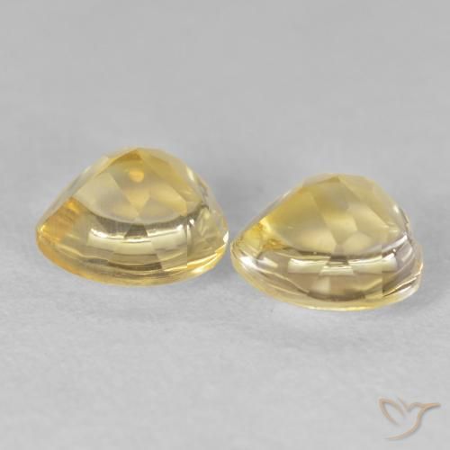 Citrine Gemstones in 6 x 6 mm (calibrated) Size for Sale, Citrine Stones in Golden Orange Color