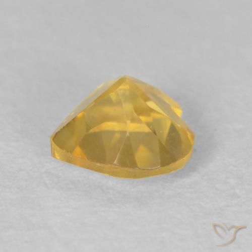 Citrine Gemstone in 5 x 5 mm (calibrated) Size for Sale, Citrine Stone in Medium Golden Color