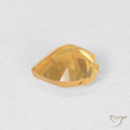 Citrine Gemstone in 4.9 x 4.6 mm Size for Sale, Citrine Stone in Golden Orange Color