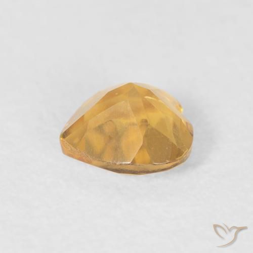 Citrine Gemstone in 5 x 5 mm (calibrated) Size for Sale, Citrine Stone in Medium Gold Color