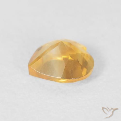 Citrine Gemstone in 5 x 5 mm (calibrated) Size for Sale, Citrine Stone in Gold Color