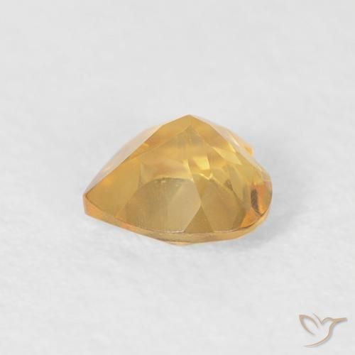 Citrine Gemstone in 5 x 5 mm (calibrated) Size for Sale, Citrine Stone in Medium Gold Color