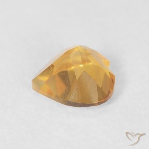 Citrine Gemstone in 5.2 x 5.2 mm Size for Sale, Citrine Stone in Medium Gold Color