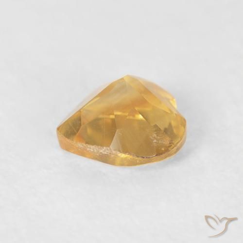 Citrine Gemstone in 5 x 5 mm (calibrated) Size for Sale, Citrine Stone in Medium Gold Color