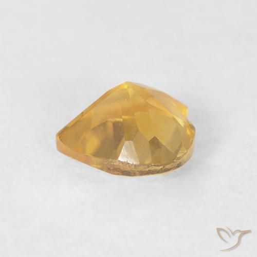 Citrine Gemstone in 5 x 5 mm (calibrated) Size for Sale, Citrine Stone in Medium Gold Color