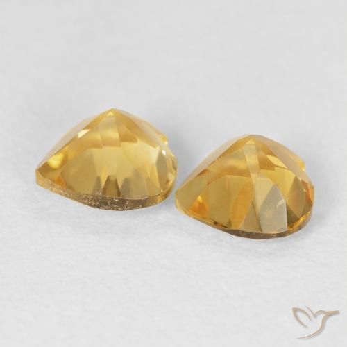 Citrine Gemstones in 6 x 6 mm (calibrated) Size for Sale, Citrine Stones in Golden Color