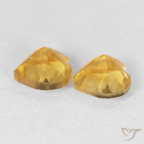 Citrine Gemstones in 5 x 5 mm (calibrated) Size for Sale, Citrine Stones in Golden Color