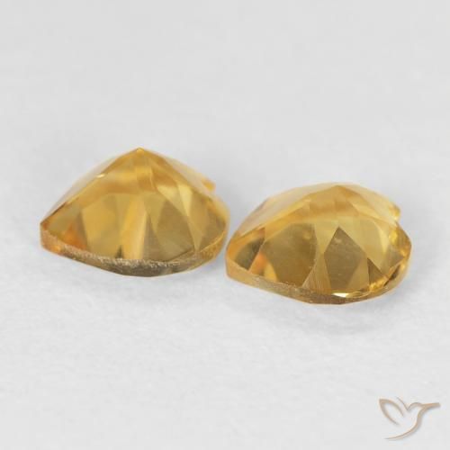 Citrine Gemstones in 6 x 6 mm (calibrated) Size for Sale, Citrine Stones in Golden Color