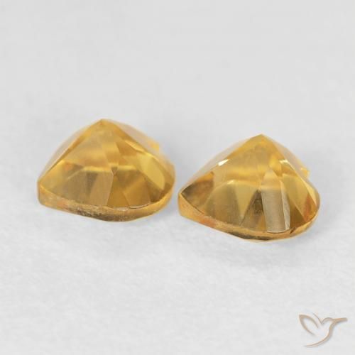 Citrine Gemstones in 5 x 5 mm (calibrated) Size for Sale, Citrine Stones in Golden Color