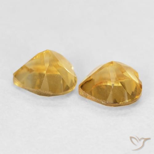 Citrine Gemstones in 5 x 5 mm (calibrated) Size for Sale, Citrine Stones in Golden Color