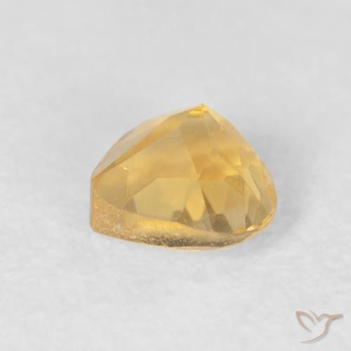 Citrine Gemstone in 5 x 5 mm (calibrated) Size for Sale, Citrine Stone in Medium Gold Color