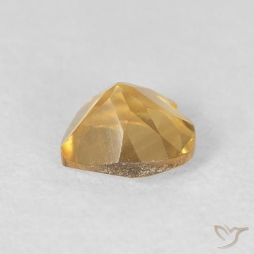 Citrine Gemstone in 6 x 6 mm (calibrated) Size for Sale, Citrine Stone in Medium Gold Color