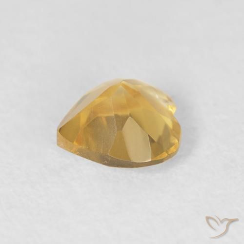 Citrine Gemstone in 6 x 6 mm (calibrated) Size for Sale, Citrine Stone in Medium Gold Color