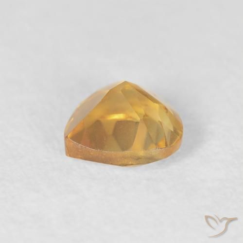 Citrine Gemstone in 5.2 x 5.1 mm Size for Sale, Citrine Stone in Gold Color