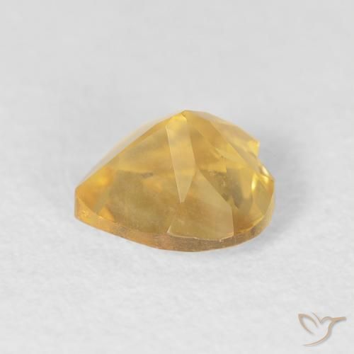 Citrine Gemstone in 6 x 6 mm (calibrated) Size for Sale, Citrine Stone in Medium Gold Color