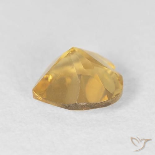Citrine Gemstone in 6 x 6 mm (calibrated) Size for Sale, Citrine Stone in Medium Gold Color