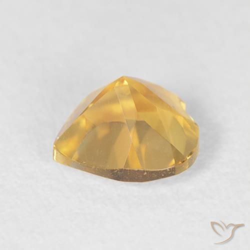 Citrine Gemstone in 6 x 6 mm (calibrated) Size for Sale, Citrine Stone in Medium Gold Color