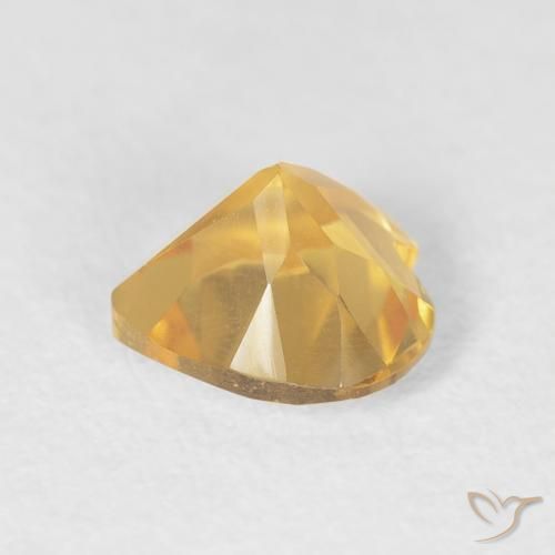 Citrine Gemstone in 6 x 6 mm (calibrated) Size for Sale, Citrine Stone in Medium Gold Color