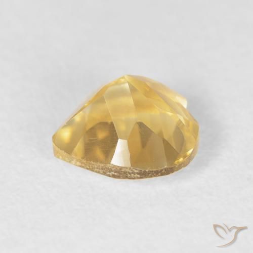 Citrine Gemstone in 6 x 6 mm (calibrated) Size for Sale, Citrine Stone in Medium Gold Color