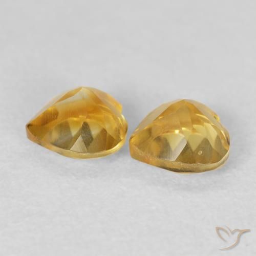 Citrine Gemstones in 5 x 5 mm (calibrated) Size for Sale, Citrine Stones in Golden Color