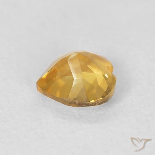 Citrine Gemstone in 5 x 5 mm (calibrated) Size for Sale, Citrine Stone in Medium Gold Color