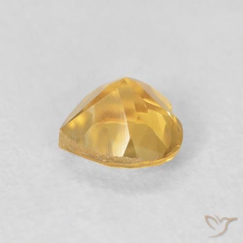 Citrine Gemstone in 5 x 5 mm (calibrated) Size for Sale, Citrine Stone in Bright Gold Color