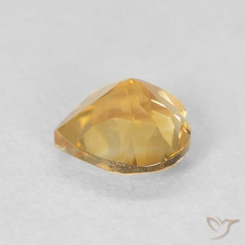Citrine Gemstone in 6 x 6 mm (calibrated) Size for Sale, Citrine Stone in Medium Light-Golden Color