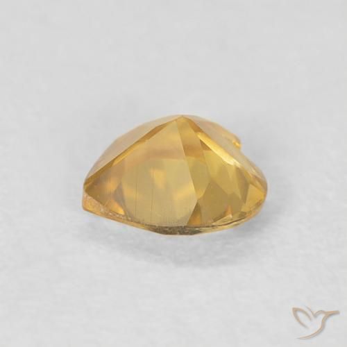 Citrine Gemstone in 5 x 5 mm (calibrated) Size for Sale, Citrine Stone in Medium Gold Color