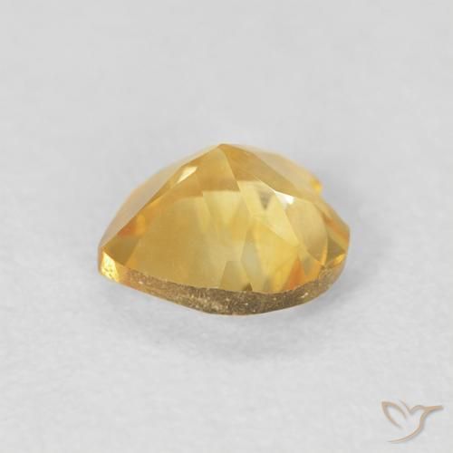 Citrine Gemstone in 6 x 6 mm (calibrated) Size for Sale, Citrine Stone in Medium Light-Golden Color