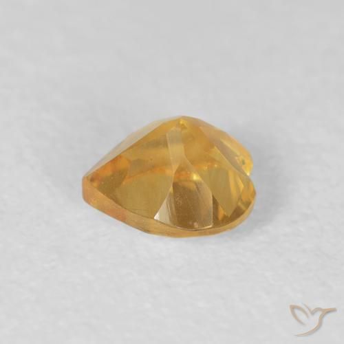 Citrine Gemstone in 5.2 x 5.2 mm Size for Sale, Citrine Stone in Golden Orange Color