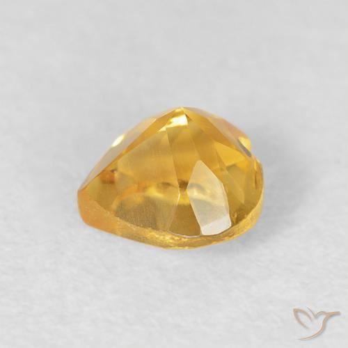 Citrine Gemstone in 5.3 x 5.2 mm Size for Sale, Citrine Stone in Golden Color