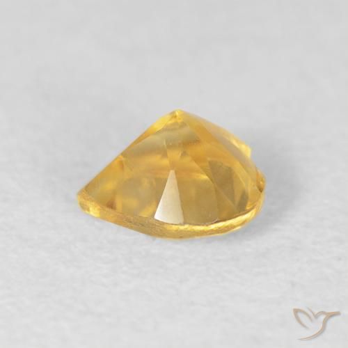 Citrine Gemstone in 5 x 5 mm (calibrated) Size for Sale, Citrine Stone in Medium Golden Color