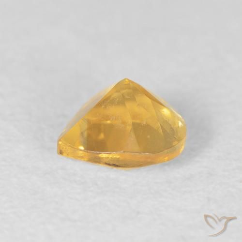 Citrine Gemstone in 5 x 5 mm (calibrated) Size for Sale, Citrine Stone in Light Golden-Yellow Color