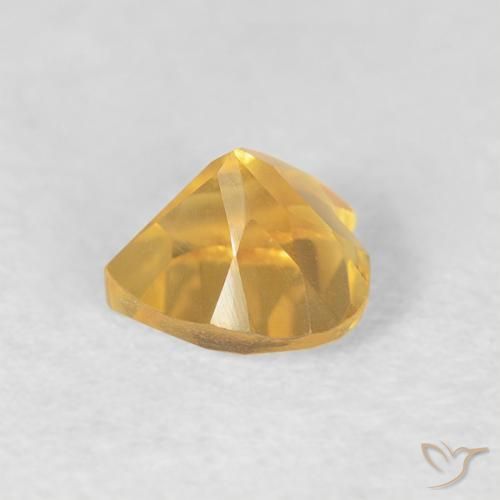 Citrine Gemstone in 5 x 5 mm (calibrated) Size for Sale, Citrine Stone in Medium Golden Color