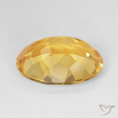Citrine Gemstone in 18 x 13 mm (calibrated) Size for Sale, Citrine Stone in Golden Orange Color