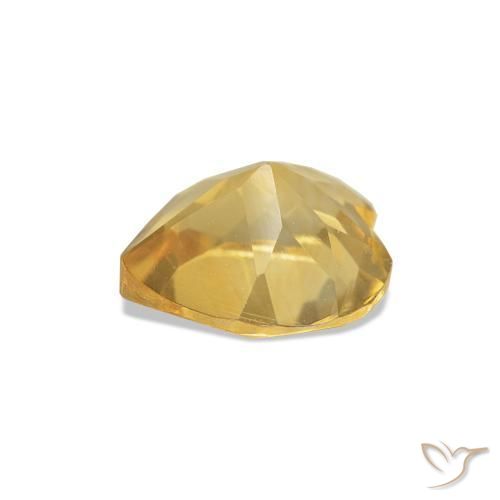 Citrine Gemstone in 6 x 5.7 mm Size for Sale, Citrine Stone in Light Yellow Color